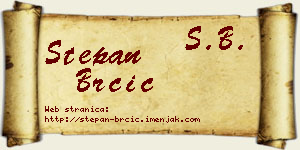 Stepan Brčić vizit kartica